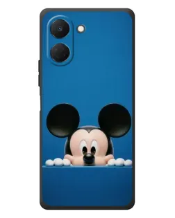 Чехол для TECNO Spark Go 3 с картинкой «Микки выглядывает»