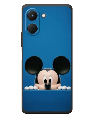 Чехол для TECNO Spark Go 3 с картинкой «Микки выглядывает»