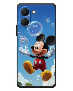 Чехол для TECNO Spark Go 3 с картинкой «Mickey и мыльные пузыри»