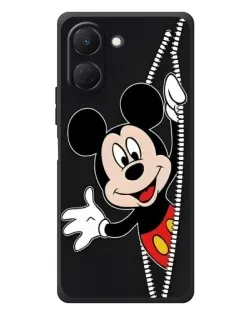 Чехол для TECNO Spark Go 3 с картинкой «Микки раздвигает стены»