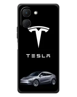 Чохол для TECNO Spark Go 3 з картинкою «Tesla Model Y»