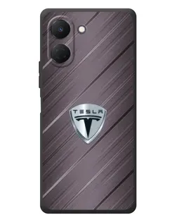 Чохол для TECNO Spark Go 3 з картинкою «Металева текстура Tesla»