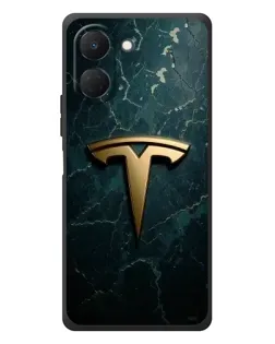 Чохол для TECNO Spark Go 3 з картинкою «Мармурова Tesla Gold»