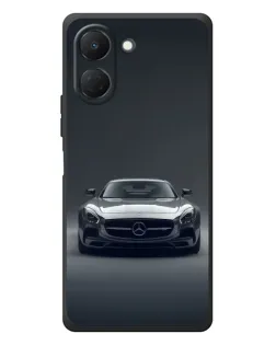 Чехол для TECNO Spark Go 3 с картинкой «Mercedes на черном»