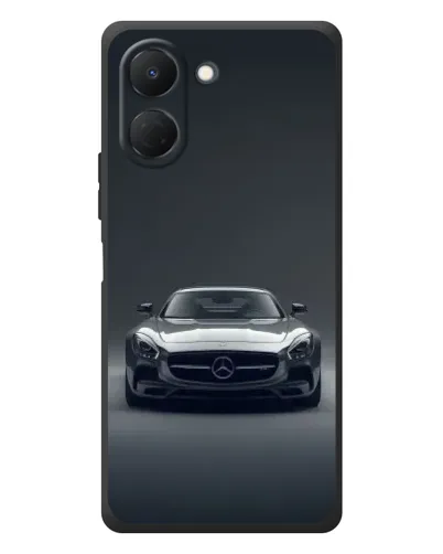 Чехол для TECNO Spark Go 3 с картинкой «Mercedes на черном»