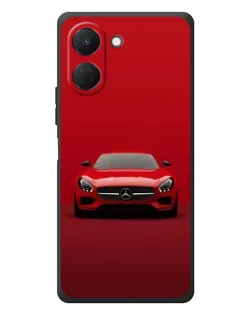 Чехол для TECNO Spark Go 3 с картинкой «Красный Mercedes AMG»