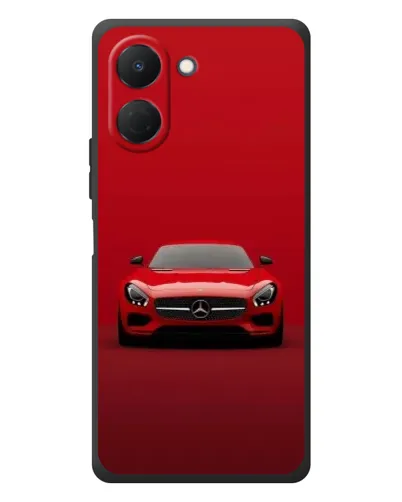 Чехол для TECNO Spark Go 3 с картинкой «Красный Mercedes AMG»