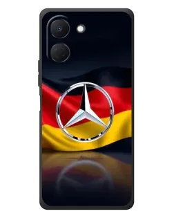 Чехол для TECNO Spark Go 3 с картинкой «Mercedes — флаг Германии»