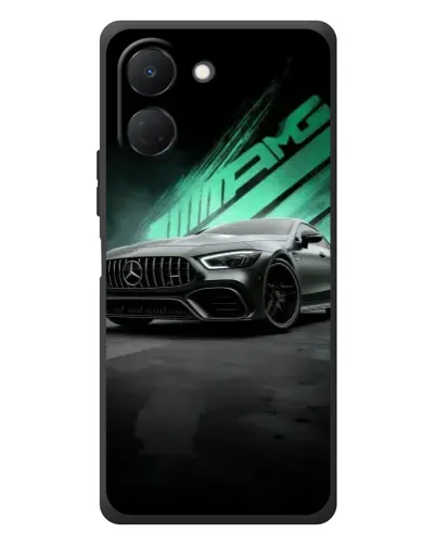 Чехол для TECNO Spark Go 3 с картинкой «Темный Mercedes AMG»