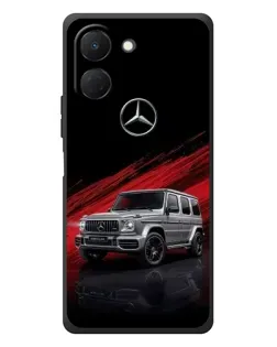 Чехол для TECNO Spark Go 3 с картинкой «Mercedes G-Class красный»