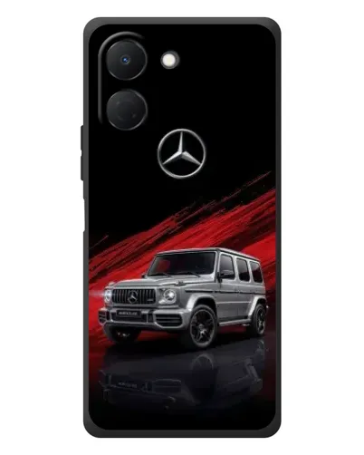 Чехол для TECNO Spark Go 3 с картинкой «Mercedes G-Class красный»