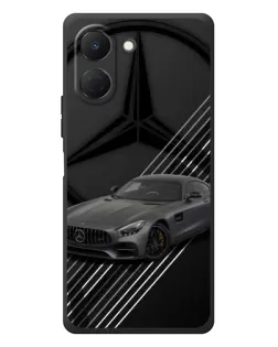 Чехол для TECNO Spark Go 3 с картинкой «Mercedes AMG — графика»