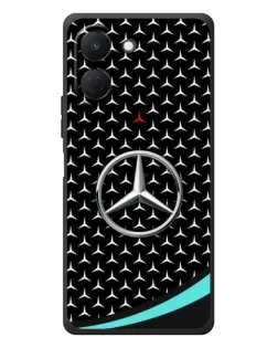 Чехол для TECNO Spark Go 3 с картинкой «Mercedes — бирюзовый акцент»