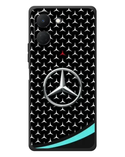 Чехол для TECNO Spark Go 3 с картинкой «Mercedes — бирюзовый акцент»