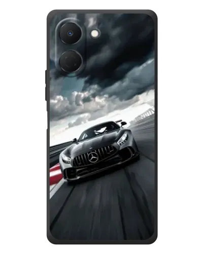 Чехол для TECNO Spark Go 3 с картинкой «Гоночный Mercedes AMG»