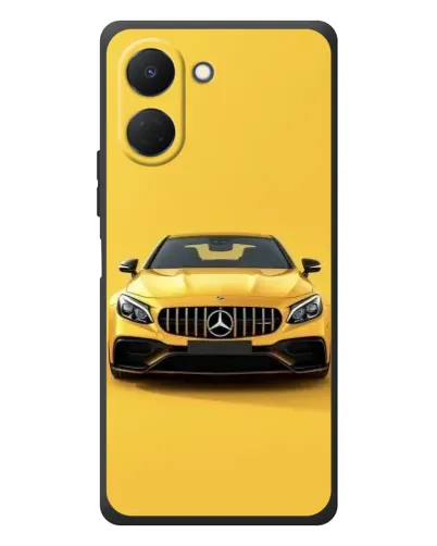 Чехол для TECNO Spark Go 3 с картинкой «Желтый Mercedes GT»