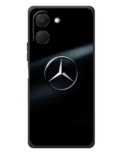 Чехол для TECNO Spark Go 3 с картинкой «Mercedes на металле»