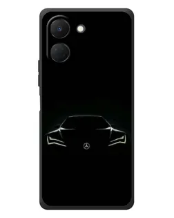 Чехол для TECNO Spark Go 3 с картинкой «Mercedes — силуэт авто»
