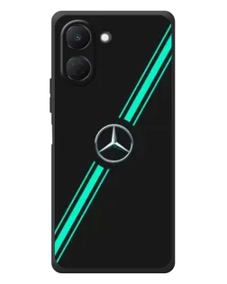 Чехол для TECNO Spark Go 3 с картинкой «Спортивные линии Mercedes»