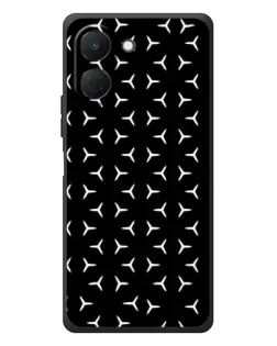Чехол для TECNO Spark Go 3 с картинкой «Mercedes паттерн звезд»