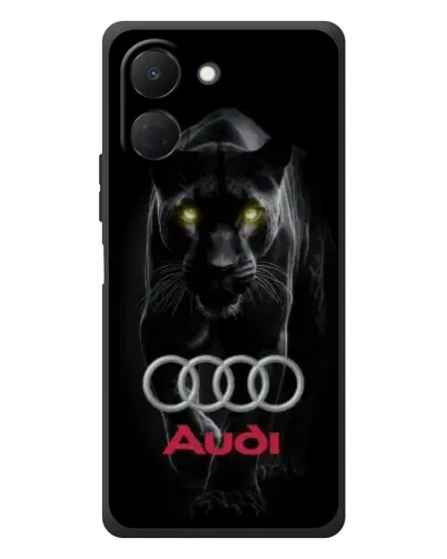 Чехол для TECNO Spark Go 3 с картинкой «Пантера и Audi» Чехол для TECNO Spark Go 3 с картинкой «Пантера и Audi»