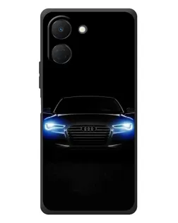 Чехол для TECNO Spark Go 3 с картинкой «Audi в неоне»