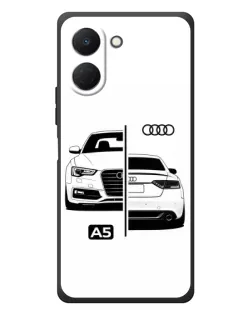 Чехол для TECNO Spark Go 3 с картинкой «Audi — контрастный дизайн»