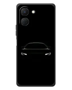 Чехол для TECNO Spark Go 3 с картинкой «Взгляд Audi в темноте»