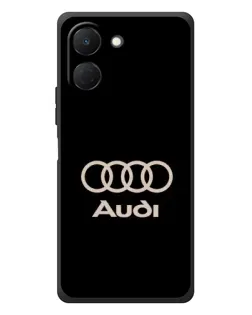 Чехол для TECNO Spark Go 3 с картинкой «Audi — золотой логотип»
