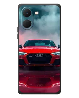 Чехол для TECNO Spark Go 3 с картинкой «Audi RS — красный стиль»