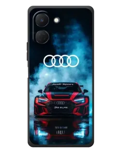 Чехол для TECNO Spark Go 3 с картинкой «Audi Sport — неон»