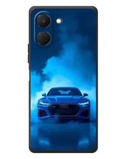 Чехол для TECNO Spark Go 3 с картинкой «Audi — голубая энергия»
