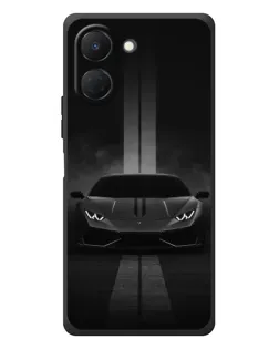 Чехол для TECNO Spark Go 3 с картинкой «Lamborghini симметрия дорог»