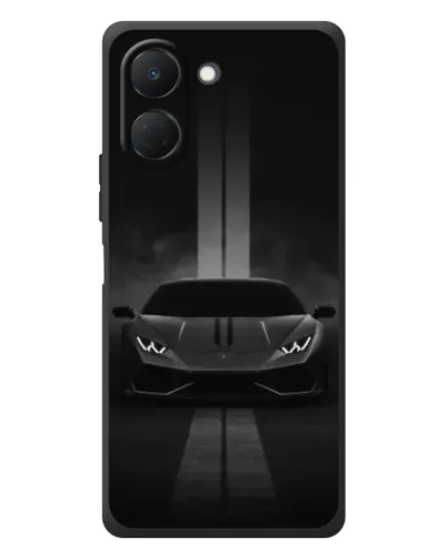 Чехол для TECNO Spark Go 3 с картинкой «Lamborghini симметрия дорог»