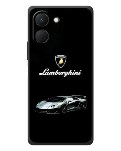 Чехол для TECNO Spark Go 3 с картинкой «Логотип Lamborghini классика»