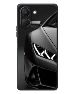Чехол для TECNO Spark Go 3 с картинкой «Lamborghini фары детализация»