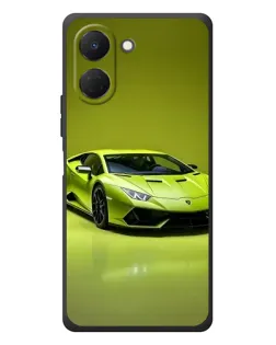Чехол для TECNO Spark Go 3 с картинкой «Салатовый Lamborghini Huracan»