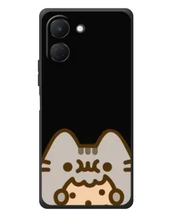 Чохол для TECNO Spark Go 3 з картинкою «Пушин на чорному»