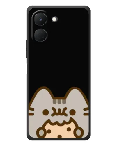 Чехол для TECNO Spark Go 3 с картинкой «Пушин на черном» Чехол для TECNO Spark Go 3 с картинкой «Пушин на черном»