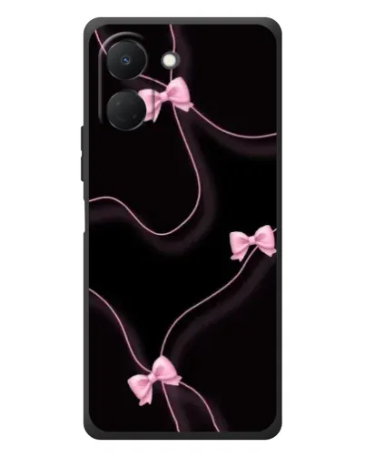 Чехол для TECNO Spark Go 3 с картинкой «Розовые ленты»