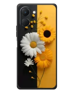 Чехол для TECNO Spark Go 3 с картинкой «Подсолнух и ромашка»