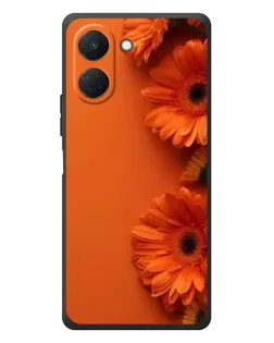 Чехол для TECNO Spark Go 3 с картинкой «Оранжевые герберы»
