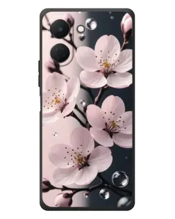 Чехол для TECNO Spark Go 3 с картинкой «Нежная сакура и капли» Чехол для TECNO Spark Go 3 с картинкой «Нежная сакура и капли»