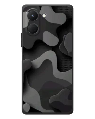Чехол для TECNO Spark Go 3 с картинкой «Темный абстрактный камуфляж» Чехол для TECNO Spark Go 3 с картинкой «Темный абстрактный камуфляж»