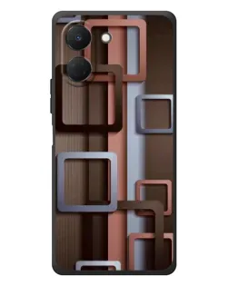 Чехол для TECNO Spark Go 3 с картинкой «Коричневые объемные квадраты» Чехол для TECNO Spark Go 3 с картинкой «Коричневые объемные квадраты»