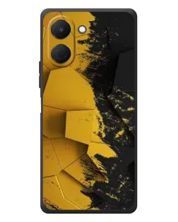Чехол для TECNO Spark Go 3 с картинкой «Золотые осколки геометрии»