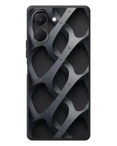 Чехол для TECNO Spark Go 3 с картинкой «Объемное серое плетение» Чехол для TECNO Spark Go 3 с картинкой «Объемное серое плетение»