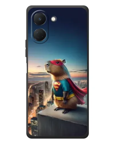 Чехол для TECNO Spark Go 3 с картинкой «Капи-мен супергерой»