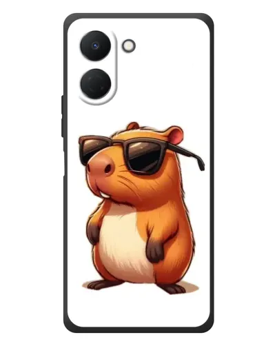Чехол для TECNO Spark Go 3 с картинкой «Капибара в очках»