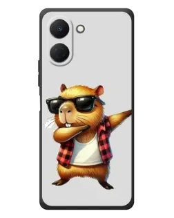 Чехол для TECNO Spark Go 3 с картинкой «Капибара рэпер даб»
